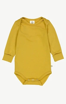 Дитяче боді для новонароджених Green Cotton 68 см Гірчичний (25111215)