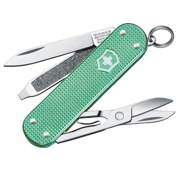 Ніж складаний, мультитул Victorinox Classic SD Alox Colors (58мм, 5 функцій), м'ятний 0.6221.221G