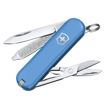 Ніж складаний, мультитул Victorinox Classic SD Colors (58мм, 7 функцій), блакитний 0.6223.28G