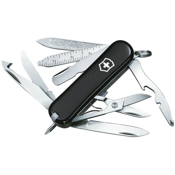 Ніж складаний, мультитул Victorinox Minichamp (58мм, 18 функцій), чорний 0.6385.3