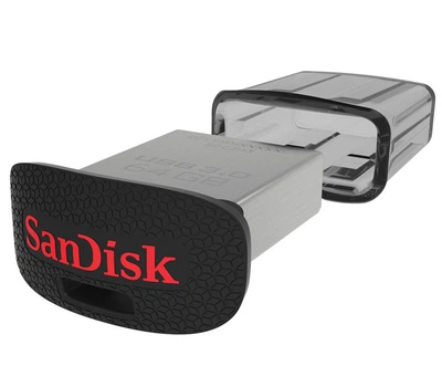 Флешка флеш память USB 3.0 Flash 64GB SanDisk Cruzer Fit Ultra (SDCZ43-064G-GAM46)