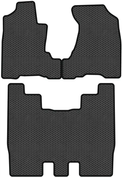 EVA коврики EVAtech в салон авто для Honda Element 2003-2011 1 поколения SUV USA Черный кант (HA33504ZG3SBB)