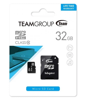 Карта памяти Team 32Gb class 10 microSDHC (adapter SD)