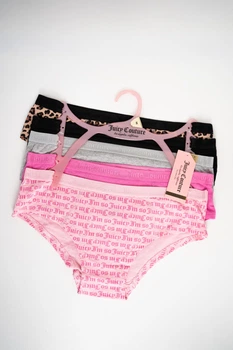 Комплект трусиков Juicy couture с лого Pink 5 шт размер M