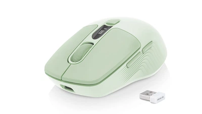 Миша бездротова REAL-EL RM-481W з дисплеєм та Bluetooth Зелена