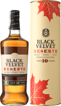 Віскі Black Velvet Reserve 10 років витримки 1 л 40% тубус (1021000281526)