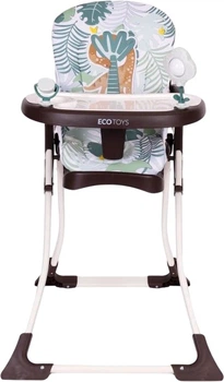 Стільчик для годування EcoToys складний з іграшками (5905817007929)