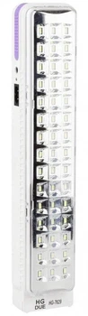 Лампа светодиодная HG-7629 45 LED аккумулятор 2400 mAh для дома и активного отдыха белый