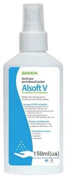 Дезінфікувальний засіб для рук Saraya Alsoft V 150 мл (4820224250236)