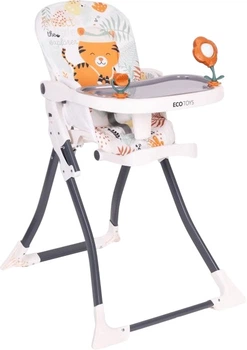 Стільчик для годування EcoToys складний з іграшками Різнокольоровий (5905817007936)