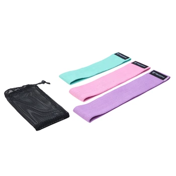 Резинки для фитнеса и спорта из ткани TECOFIT 3 шт (TOP19075393)