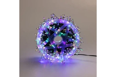 Гірлянда Роса на котушці феєрверк - мішура від USB, 20м, 600LED + пульт Мультик