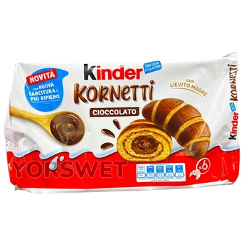 Круасани Kinder Kornetti Cioccolato Шоколад 270 г (6*45 г) (0007)