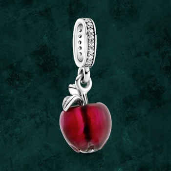Серебряная бусина шарм "Красное яблоко" Pandora (Пандора) 799534c01