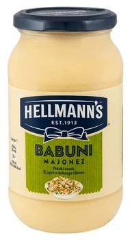 Майонез Hellmann's Babuni 420 мл Стеклянная банка 65% жирность Оригинал (МА-00003)
