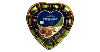 Шоколадні цукерки Maitre Truffout Pralines Молочний шоколад з горіховою начинкою 165г (ЦШ-00063)