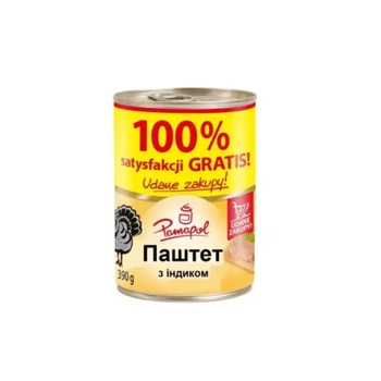 Паштет Pamapol Индюковый 390г Мясной Жестяная банка (ПІ-000101)