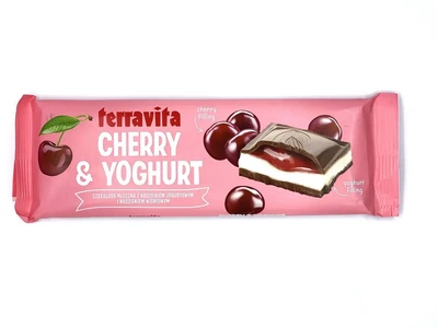 Шоколад молочный Terravita с вишней и нугой 235 г (ШМ-00095)