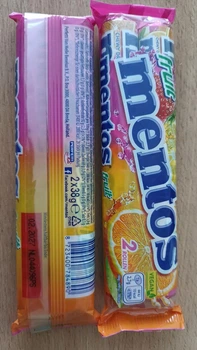 Жувальне драже Mentos Fruit фруктове 2х37.5г жувальні цукерки (ЦЖ-00552)