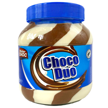 Шоколадно-ореховая паста Mister Choc Choco Duo Молочно-шоколадная 750г (ШП-00029)