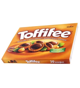 Конфеты Toffifee 250г шоколадно-карамельные в коробке (ЦШ-00080)