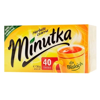 Чай черный Minutka 56 г мелколистовой в пакетиках (ЧП-00001)