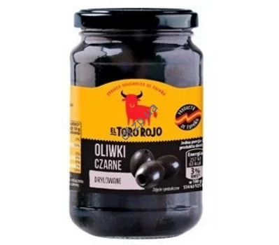 Маслины El Toro Rojo Черные без косточек Среднего калибра 340г (ОЧ-00020)