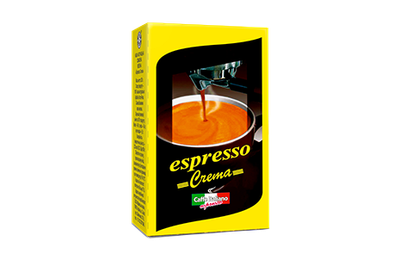 Кофе молотый Віденська кава Espresso Crema 250г смесь арабики Индии и Африки средний помол (КМ-00091)