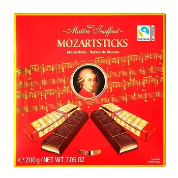 Шоколадные конфеты Maitre Truffout Mozartsticks молочный 200г (ШЦ-00089)