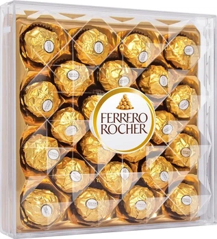 Конфеты шоколадные Ferrero Rocher 300г с цельным лесным орехом (ШЦ-00017)