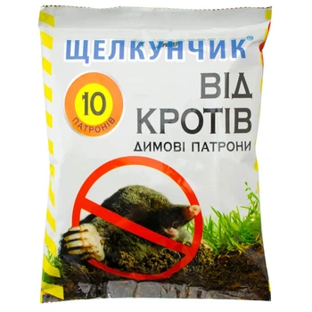 Засіб від гризунів AgroProtection Щелкунчик димова шашка від кротів 10 патронів