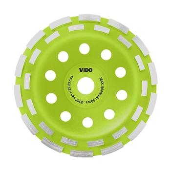 Чашка шліфувальна алмазна Vido WD71272180222 180*22.2 мм