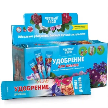Удобрение для Фиалок кристалл 100 г Чистый лист