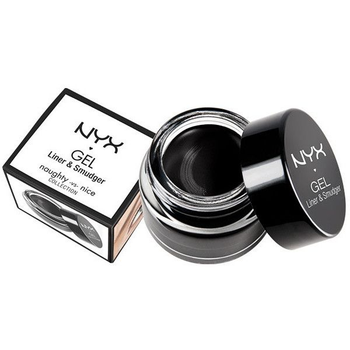 Гелевий лайнер для очей NYX Gel Liner and Smudger Betty 3 г глибокий чорний GLAS01