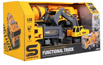 Набір будівельних транспортних засобів 1:20 ZAU.JS200 (5903864988697)