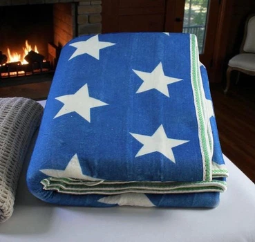 Электрическая простыня Electric Blanket Star, 150*170см, с подогревом из байковой ткани, Синий
