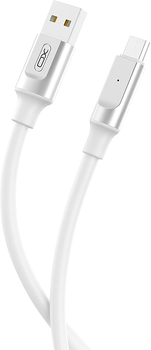 Кабель XO NB251 Liquid Silicone Rubber USB-A to Micro - 6A - 1 м Білий (NB251_M_White)
