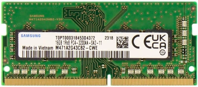 Оперативна пам'ять Samsung SODIMM DDR4 16Gb 3200MHz PC4-25600