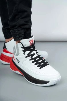 Кроссовки мужские высокие Where Uwear WUW6046-WHITE/BLACK белые 346681_40 (26 см)