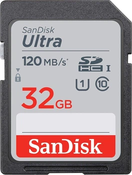 Карта пам'яті SanDisk 32GB SDHC class 10 Ultra (SDSDUN4-032G-GN6IN) 330170