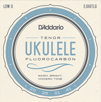 Струны для укулеле D'Addario EJ99TLG Tenor Low G Fluorocarbon
