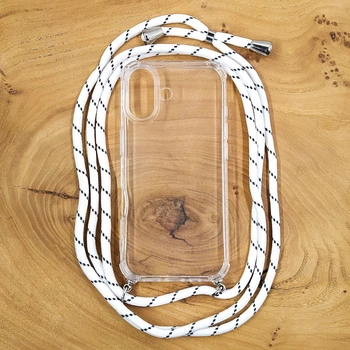 Чехол зі шнурком HOCO Crossbody case для iPhone 17 White