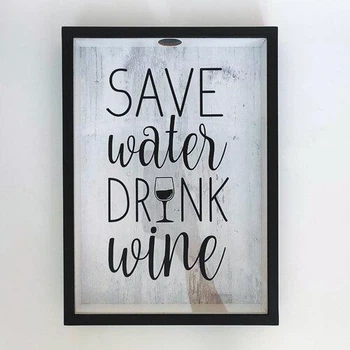 Скарбничка для винних корків Save water drink wine, 30,5х21,5х4см