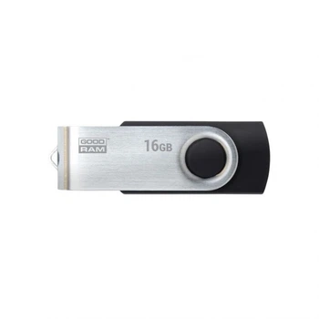 Флеш-память USB Goodram металл 16Гб черная с откидной крышкой (663381)