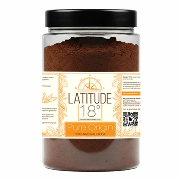 Какао-порошок Latitude 18° Pure Origin