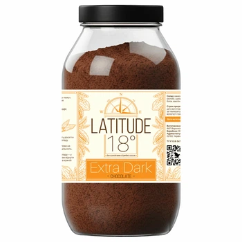 Какао-порошок Latitude 18° Extra Dark