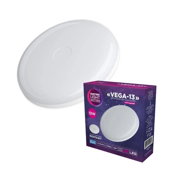 Светильник LED накладной ELM Vega 13Вт 6500К съемный плафон IP40 круглый (26-0050)