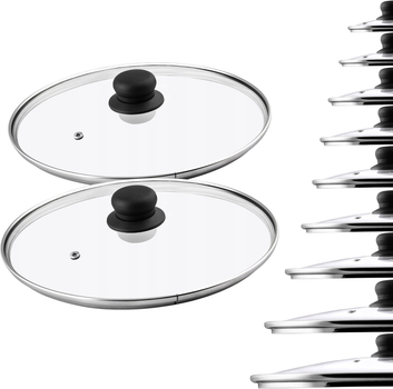 Набір кришок Kadax скляних 28 см + 30 см (5903699436905)
