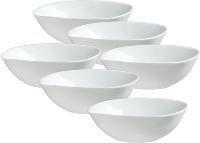 Zestaw salaterek Kadax kwadratowych Biały 6x16.5 cm (5903699477991)