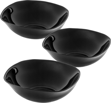 Набір салатниць Kadax квадратних чорних 3x19 см (5903699453803)